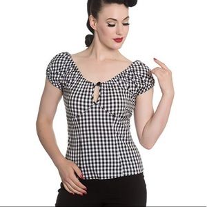 Hell Bunny Bridget Gingham Top
